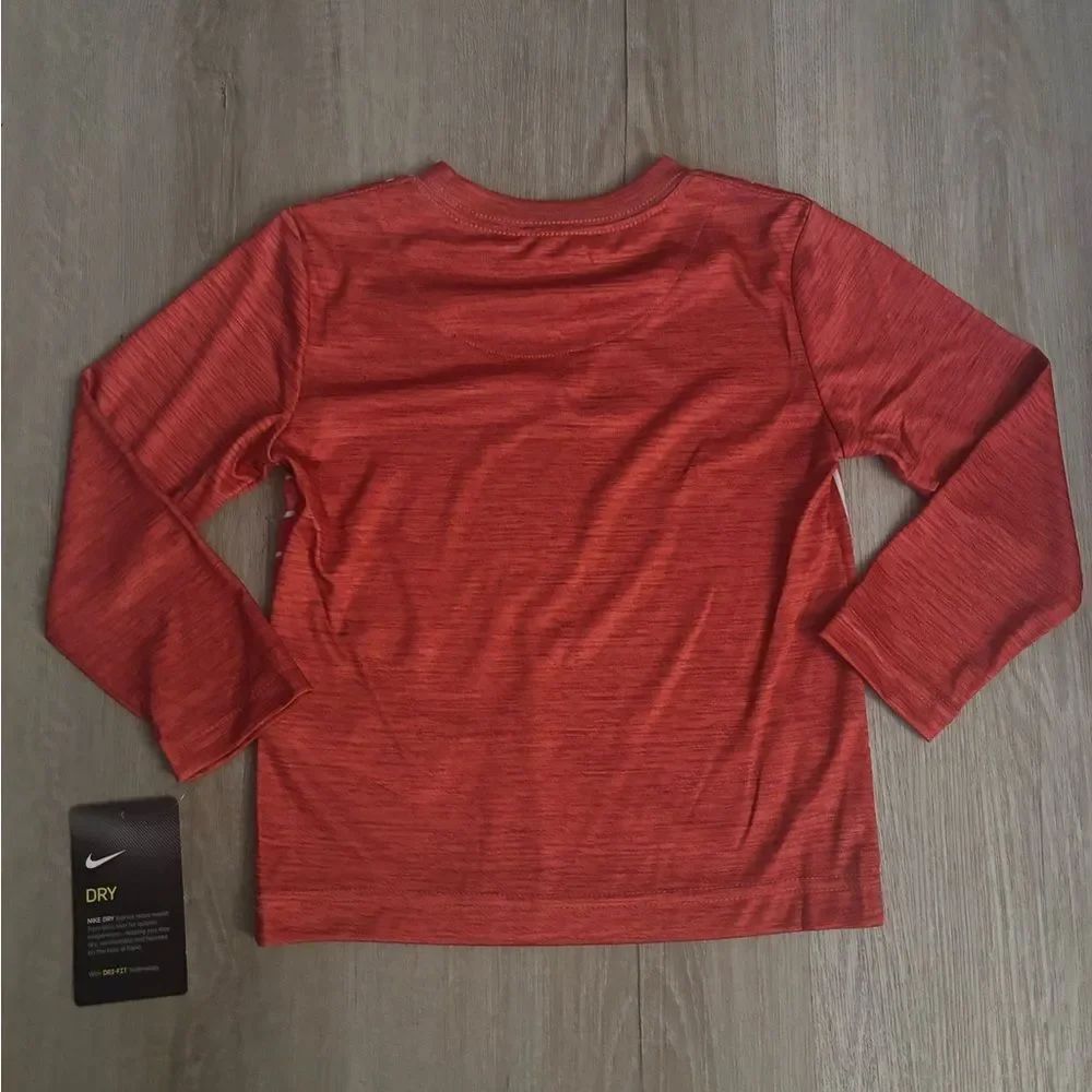 Nike Kids Red Long Sleeve Shirt - Picture 2 of 3